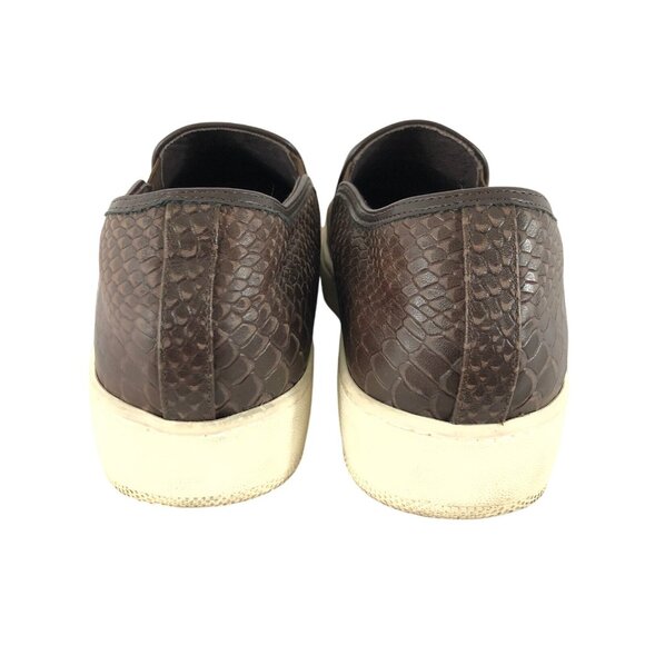 J Slides Womens Shoes Sneakers Faux Snakeskin Slip On Brown Size 10 - Picture 7 of 8
